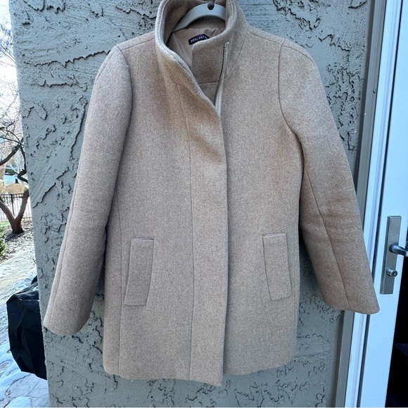 J.Crew City Coat Wool blend Camel Tan Size 2 - Picture 4 of 15